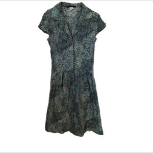 Peruvian Connection Woman’s Peruvian Connection Green Floral Midi Dress. Size 6.